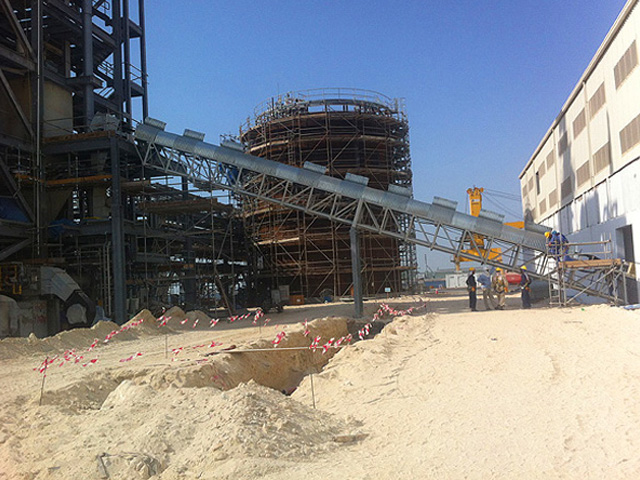 Installation of Gantry Conveyor System in Cement Works - Industrial City - Abu Dhabi